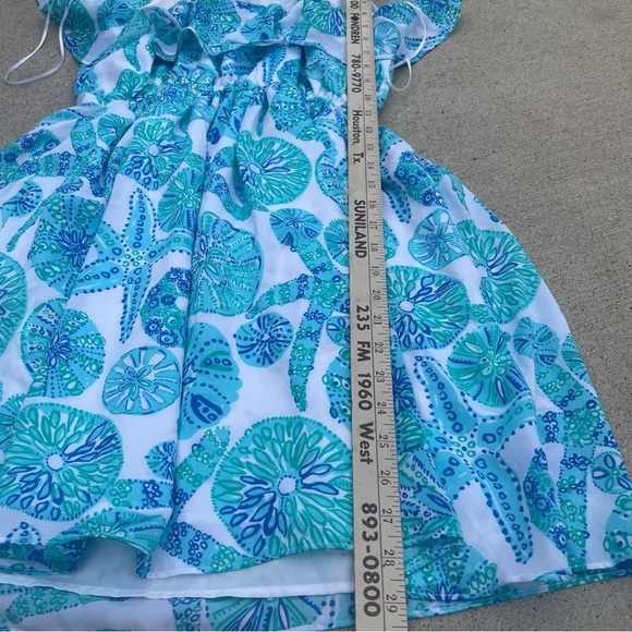Lilly Pulitzer x Target S Blue Sea Urchin For You Sand Dollar Sundress Resort - Picture 6 of 7